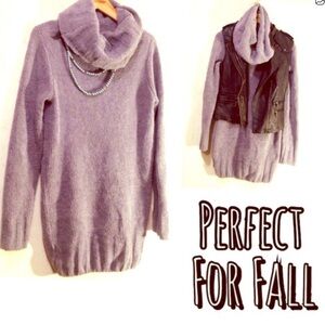 Gray Turtleneck Sweater